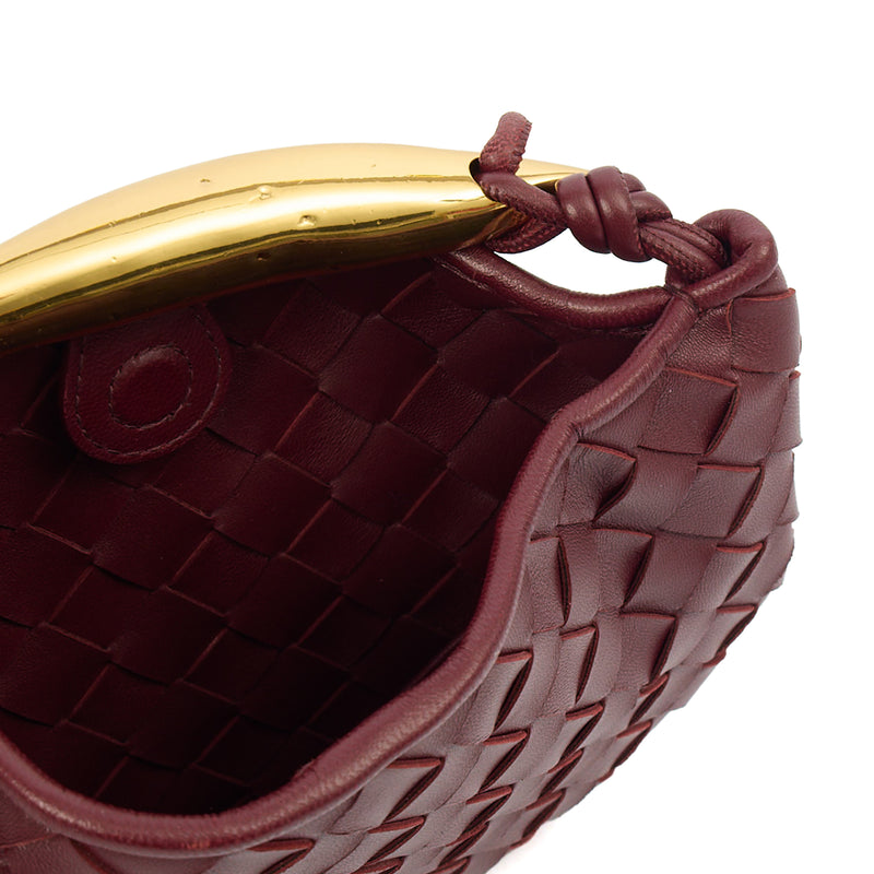 Picture of Bottega Veneta Mini Bag Sardine - Small in Barolo, Intrecciato Nappa