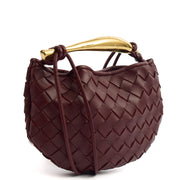 Picture of Bottega Veneta Mini Bag Sardine - Small in Barolo, Intrecciato Nappa
