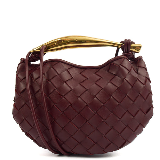 Picture of Bottega Veneta Mini Bag Sardine - Small in Barolo, Intrecciato Nappa