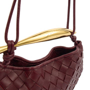 Picture of Bottega Veneta Mini Bag Sardine - Small in Barolo, Intrecciato Nappa