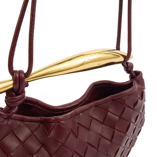 Picture of Bottega Veneta Mini Bag Sardine - Small in Barolo, Intrecciato Nappa