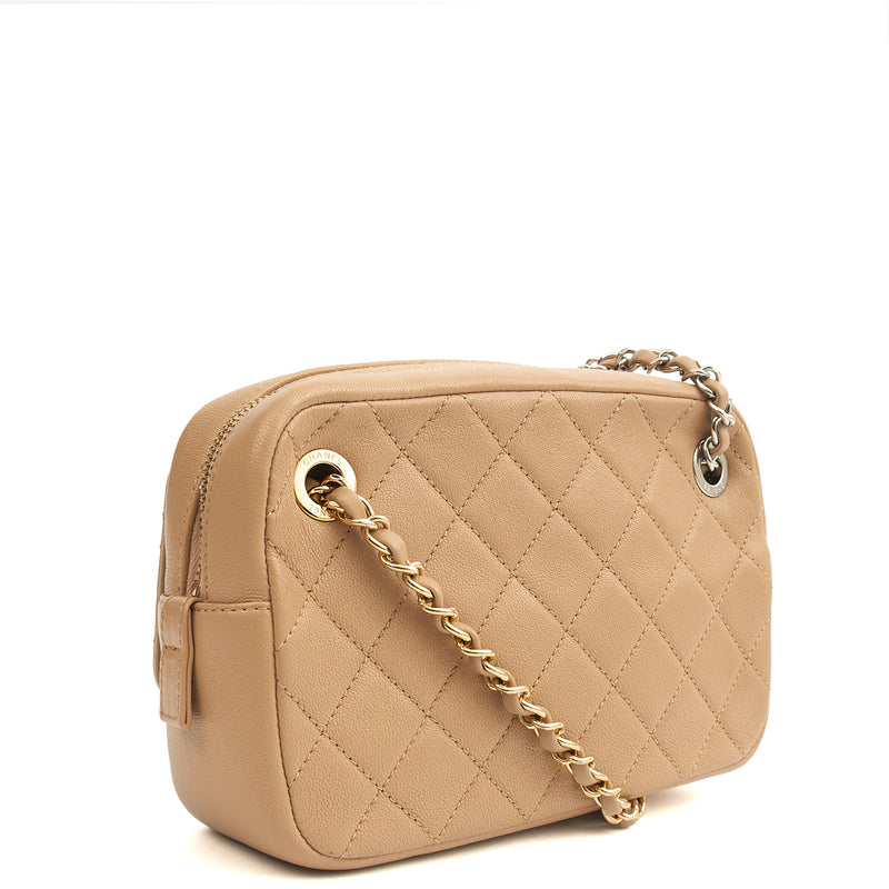 Picture of Chanel Cross Body Camera Bag in Neutral, Leather