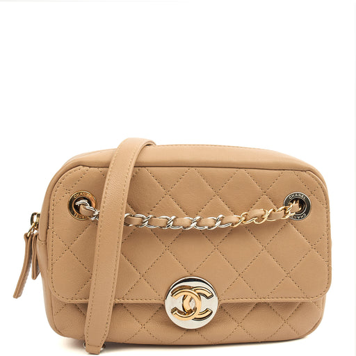 Picture of Chanel Cross Body Camera Bag in Neutral, Leather