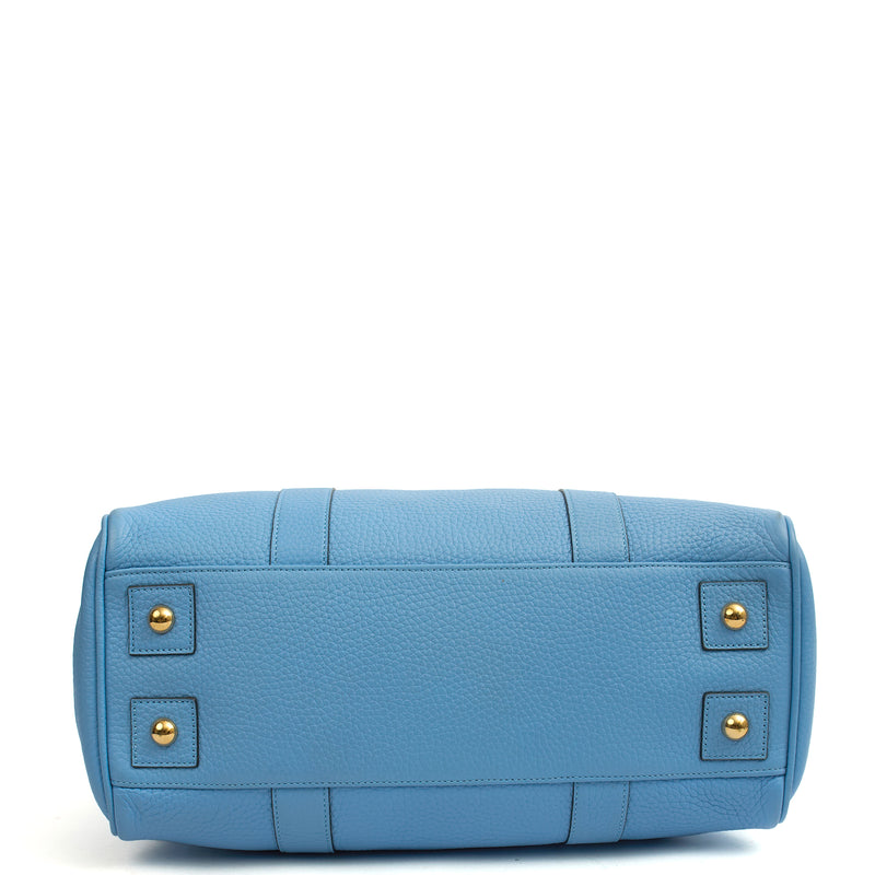 Picture of Mulberry Tote Bayswater Heritage in Blue, Calfskin Leather