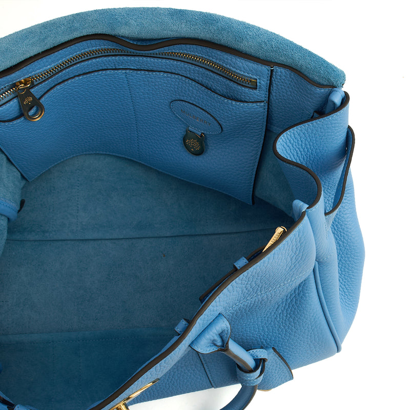 Picture of Mulberry Tote Bayswater Heritage in Blue, Calfskin Leather