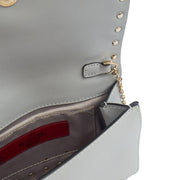 Picture of Valentino Cross Body Rockstud Crossbody Bag - Small in Grey, Calfskin