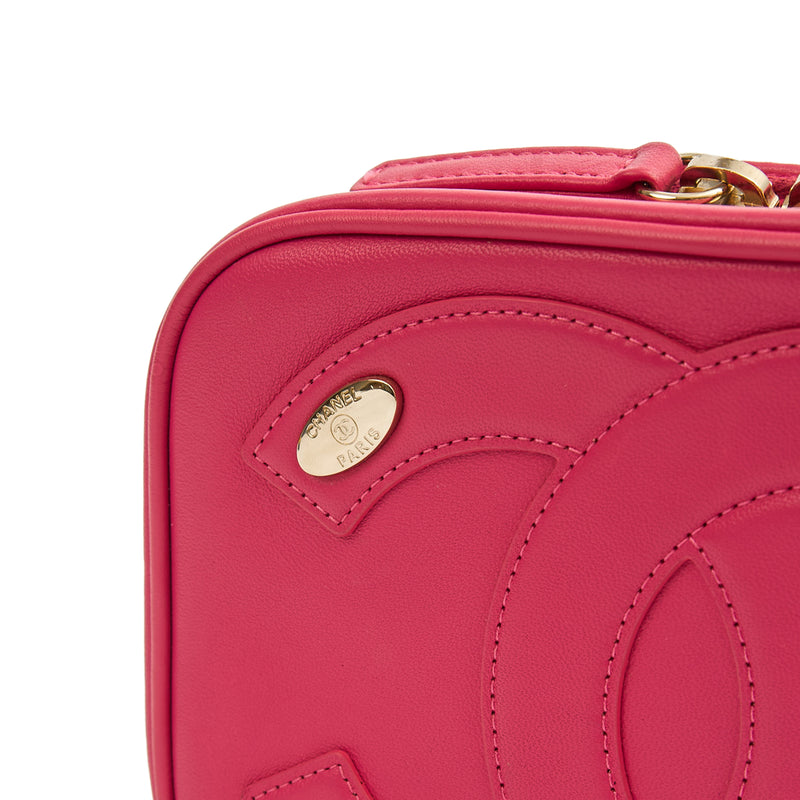 Picture of Chanel Cross Body Camera Bag in Pink, Lambskin Leather