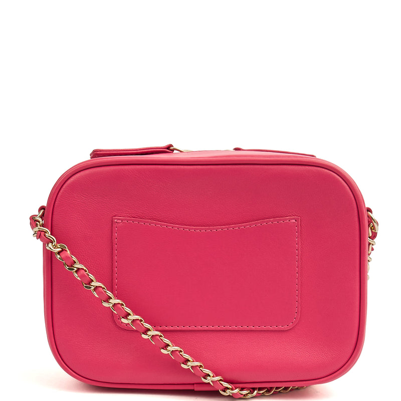 Picture of Chanel Cross Body Camera Bag in Pink, Lambskin Leather