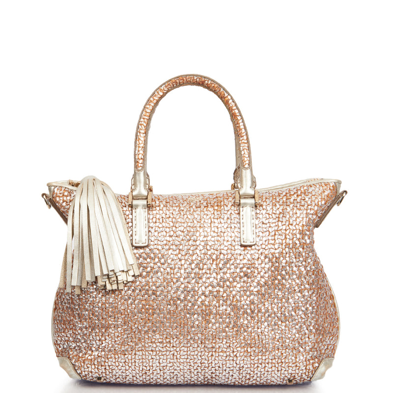 Picture of Anya Hindmarch Shoulder Bag in Metallic, Leather