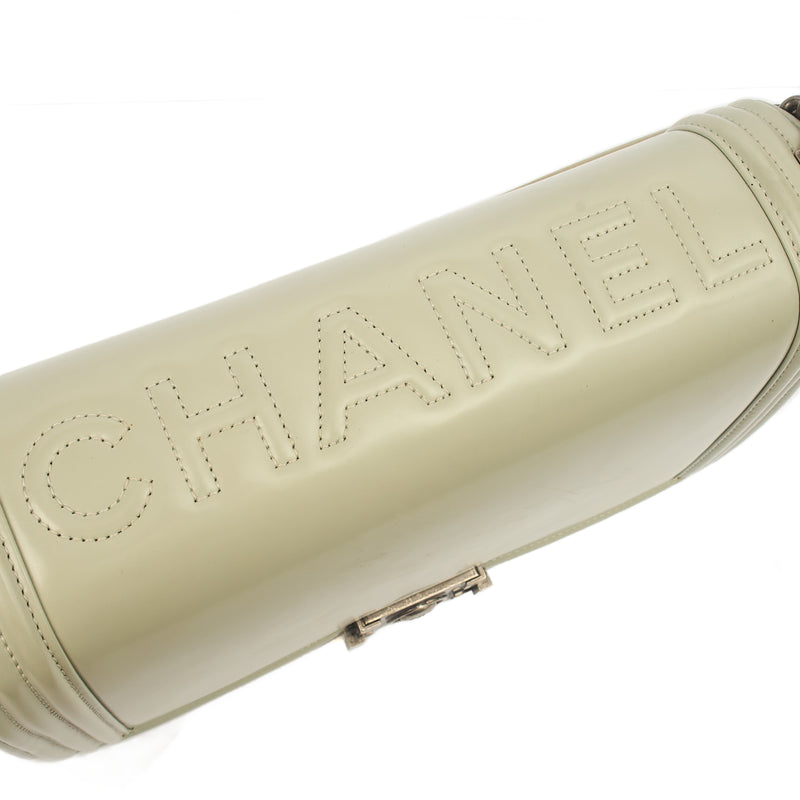 Picture of Chanel Shoulder Bag Boy - Medium in Grey, Patent Leather
