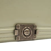 Picture of Chanel Shoulder Bag Boy - Medium in Grey, Patent Leather