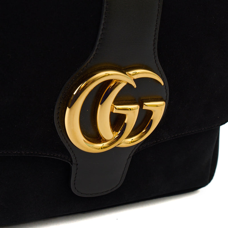 Picture of Gucci Cross Body Arli in Black, Suede
