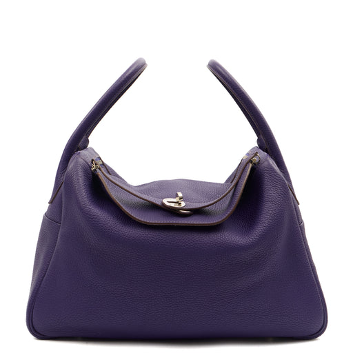 Picture of Hermes Tote Lindy 34 in Iris, Togo Leather