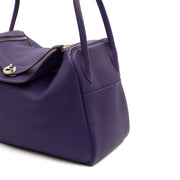 Picture of Hermes Tote Lindy 34 in Iris, Togo Leather