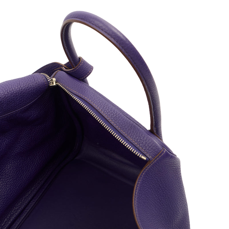 Picture of Hermes Tote Lindy 34 in Iris, Togo Leather