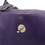 Picture of Hermes Tote Lindy 34 in Iris, Togo Leather