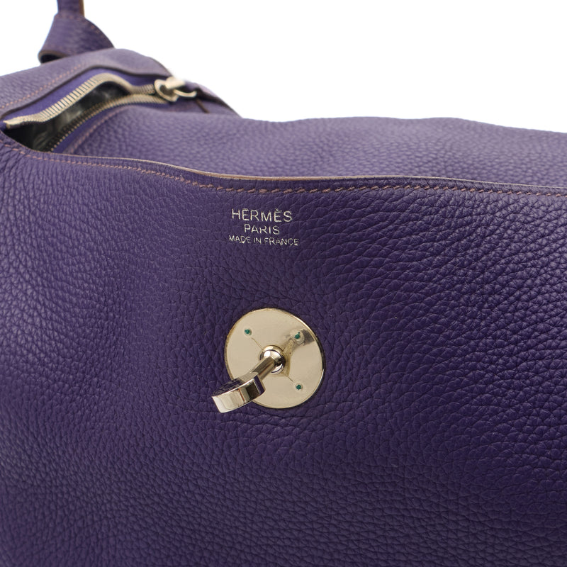 Picture of Hermes Tote Lindy 34 in Iris, Togo Leather