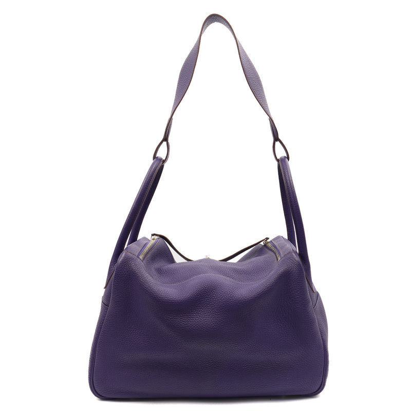 Picture of Hermes Tote Lindy 34 in Iris, Togo Leather