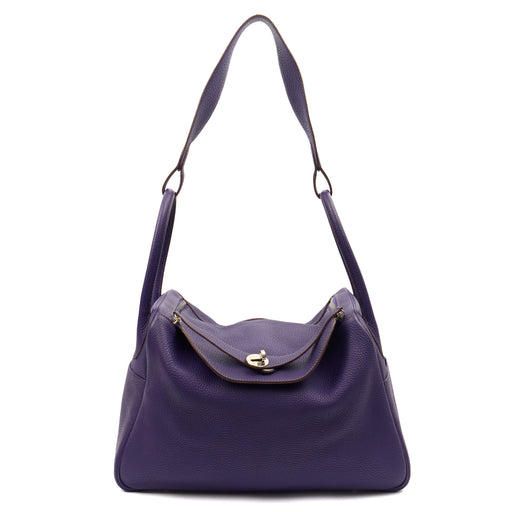 Picture of Hermes Tote Lindy 34 in Iris, Togo Leather