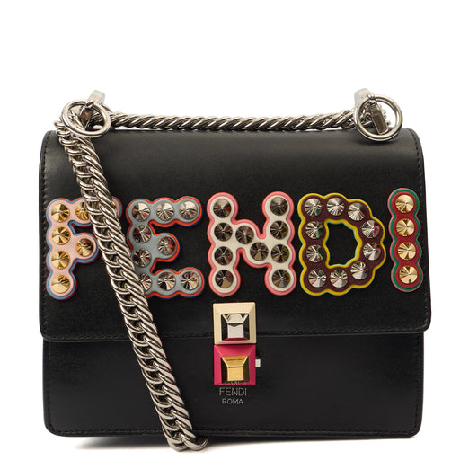 Picture of Fendi Cross Body Kan I - Small in Black, Leather
