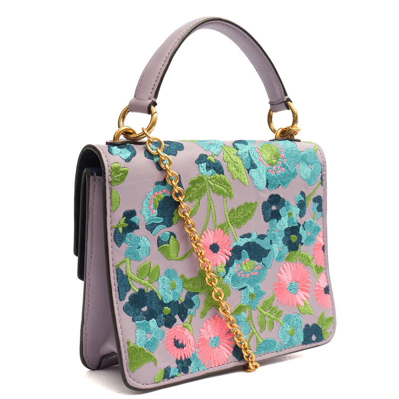 Picture of Mulberry Top Handle Harlow Small in Purple, Leather
