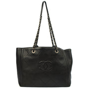 Picture of Chanel Tote Tote in Black, Calfskin Leather