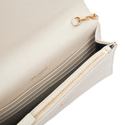 Picture of Saint Laurent Cross Body Envelope Wallet on Chain in Neutral, Calfskin Leather