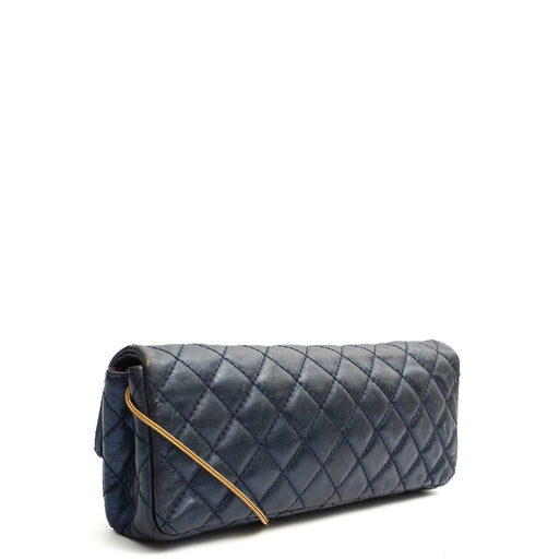 Picture of Chanel Shoulder Bag 2.55 Reissue East West Clutch in Blue, Crinkled Calfskin Leather