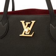 Picture of Louis Vuitton Tote Lockme Tote PM in Black, Calfskin Leather