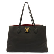 Picture of Louis Vuitton Tote Lockme Tote PM in Black, Calfskin Leather
