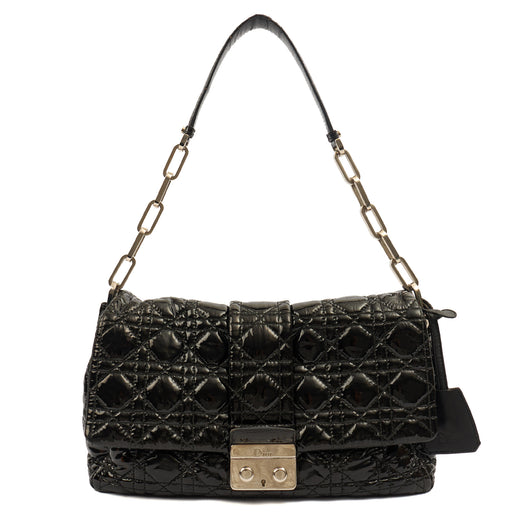 Picture of Christian Dior Shoulder Bag Miss Dior Flap Bag in Black, Cannage Quilted Patent