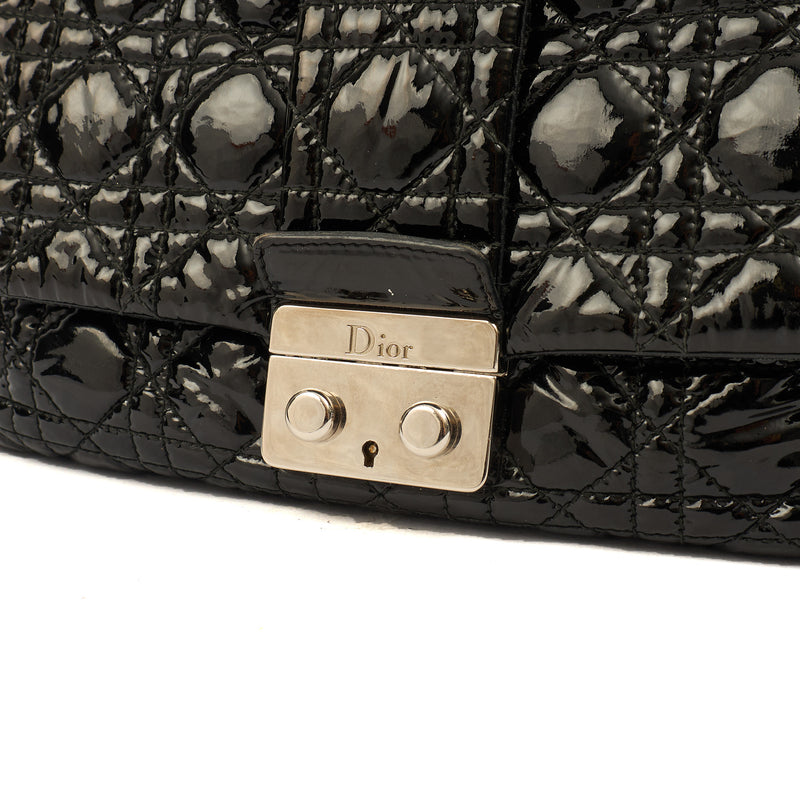 Picture of Christian Dior Shoulder Bag Miss Dior Flap Bag in Black, Cannage Quilted Patent