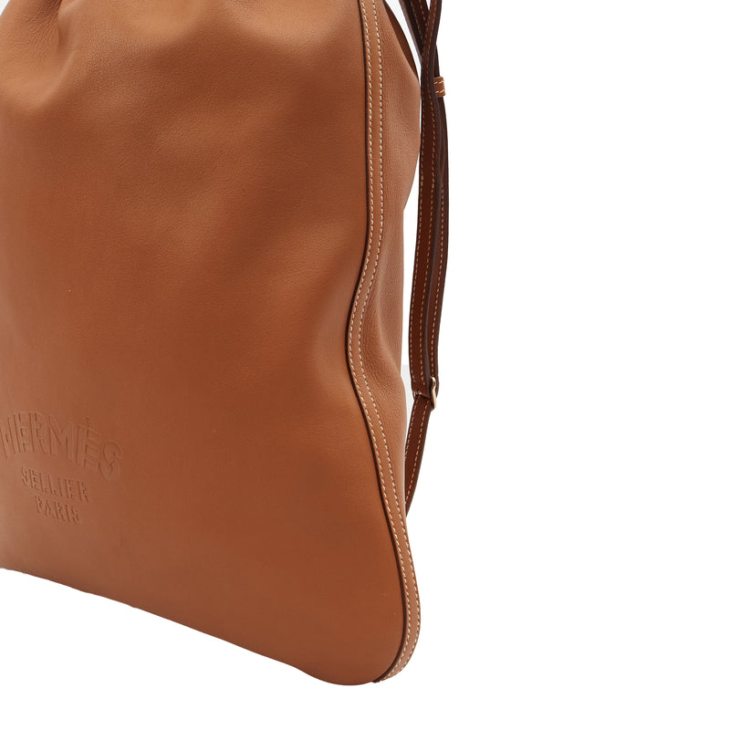Picture of Hermes Tote Sac a Dos Bridado in Gold, Evercolour