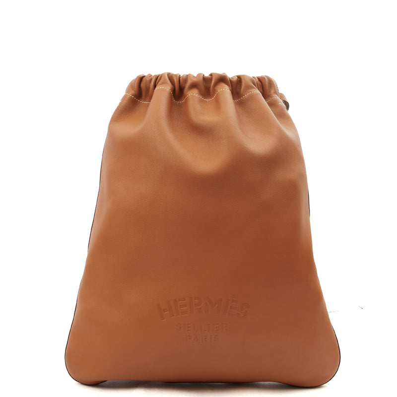 Picture of Hermes Tote Sac a Dos Bridado in Gold, Evercolour