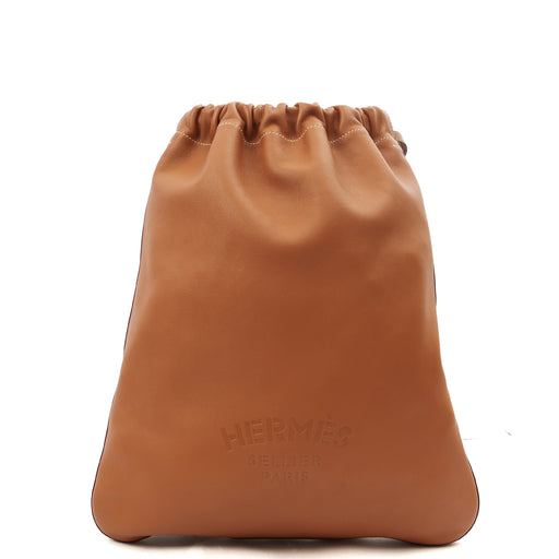 Picture of Hermes Tote Sac a Dos Bridado in Gold, Evercolour