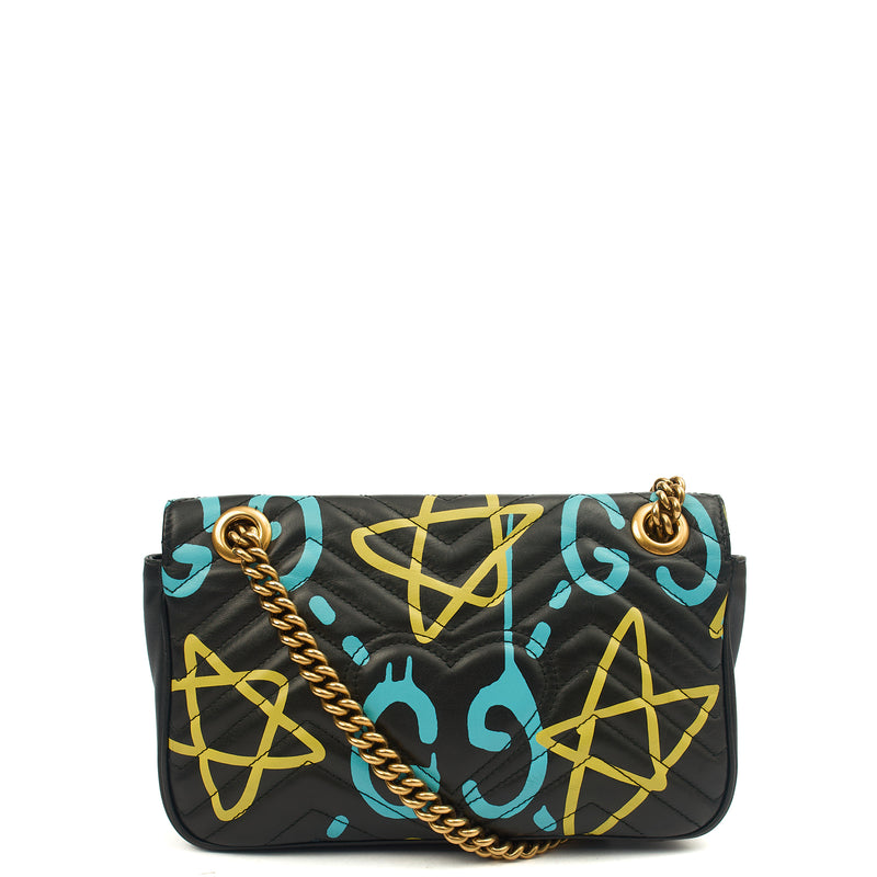 Picture of Gucci Shoulder Bag Marmont Shoulder Flap Bag - Medium in Black, Leather