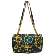 Picture of Gucci Shoulder Bag Marmont Shoulder Flap Bag - Medium in Black, Leather