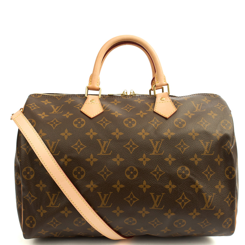 Picture of Louis Vuitton Top Handle Speedy Bandouliere 35 in Monogram, Canvas