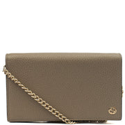 Picture of Gucci Cross Body Dollar Interlocking GG Wallet On Chain in Grey, Leather