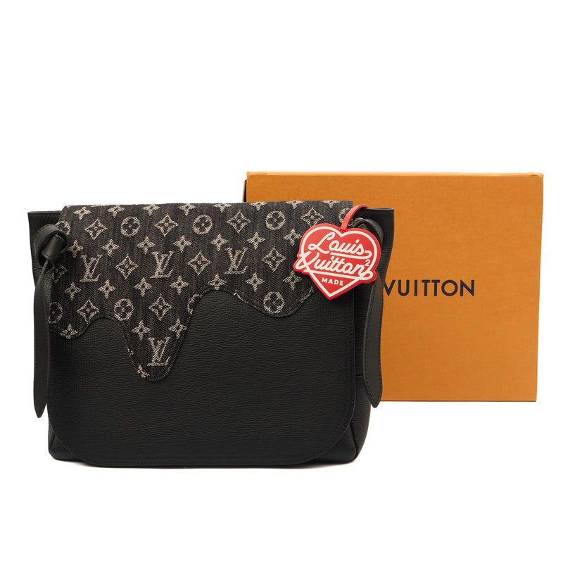 Picture of Louis Vuitton Shoulder Bag Louis Vuitton x Nigo Besace Tokyo in Black, Taurillon Leather