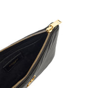Picture of Saint Laurent Clutch Monogram Pouch A5 in Taupe, Leather