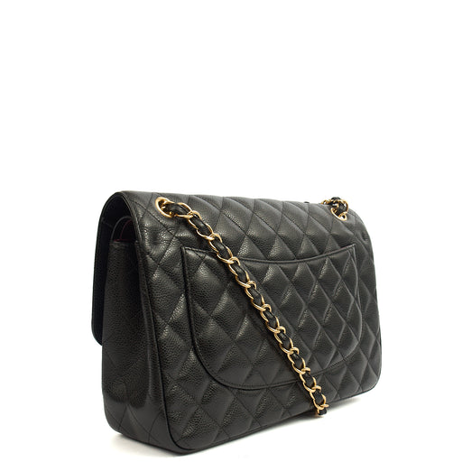 Picture of Chanel Shoulder Bag Classic Double Flap - Large in Black, Caviar Leather