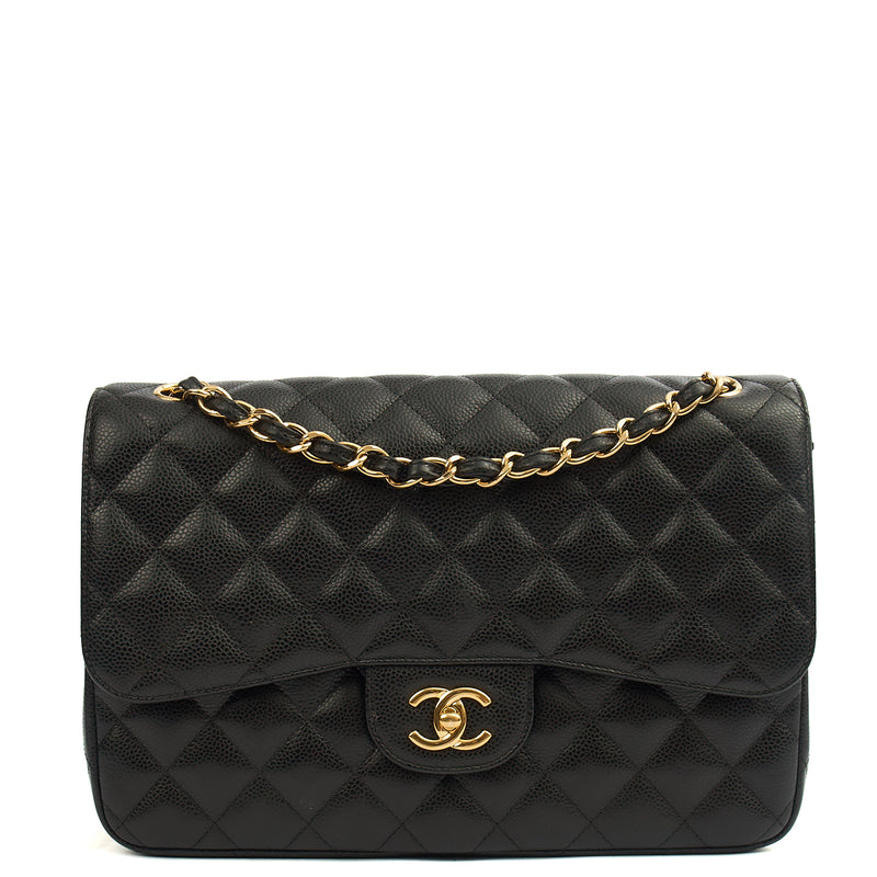 Picture of Chanel Shoulder Bag Classic Double Flap - Large in Black, Caviar Leather