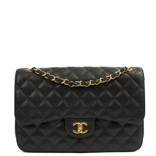 Picture of Chanel Shoulder Bag Classic Double Flap - Large in Black, Caviar Leather