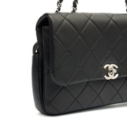 Picture of Chanel Shoulder Bag Flap Bag in Black, Calfskin Leather