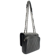 Picture of Chanel Shoulder Bag Flap Bag in Black, Calfskin Leather