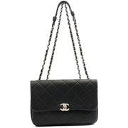 Picture of Chanel Shoulder Bag Flap Bag in Black, Calfskin Leather