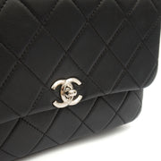 Picture of Chanel Shoulder Bag Flap Bag in Black, Calfskin Leather