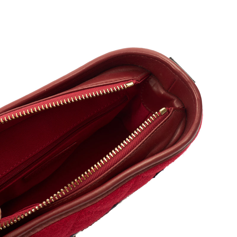 Picture of Chanel Cross Body Gabrielle Hobo - Small in Red, Fabric