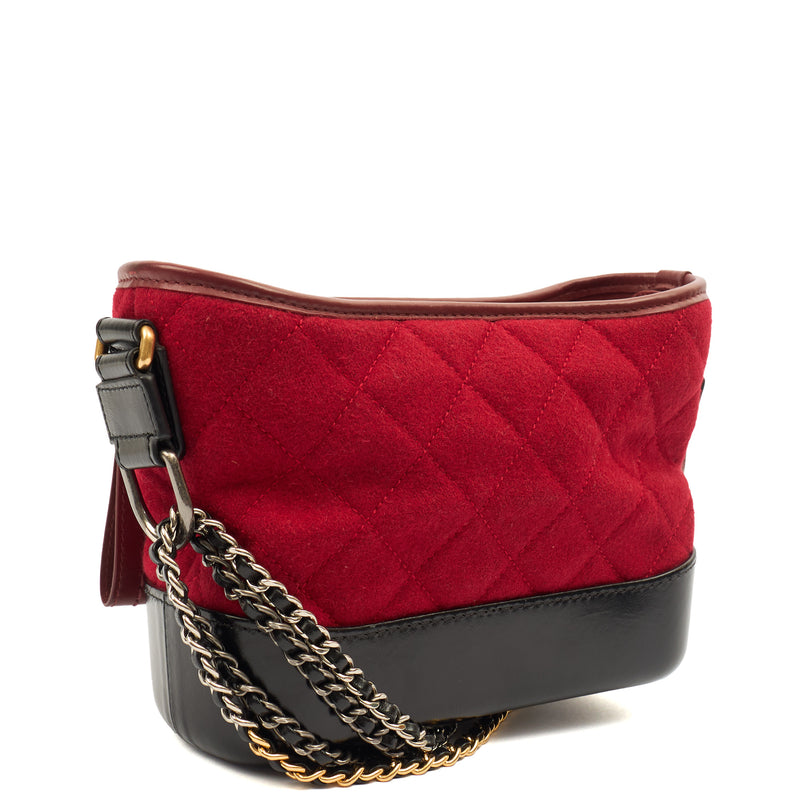 Picture of Chanel Cross Body Gabrielle Hobo - Small in Red, Fabric